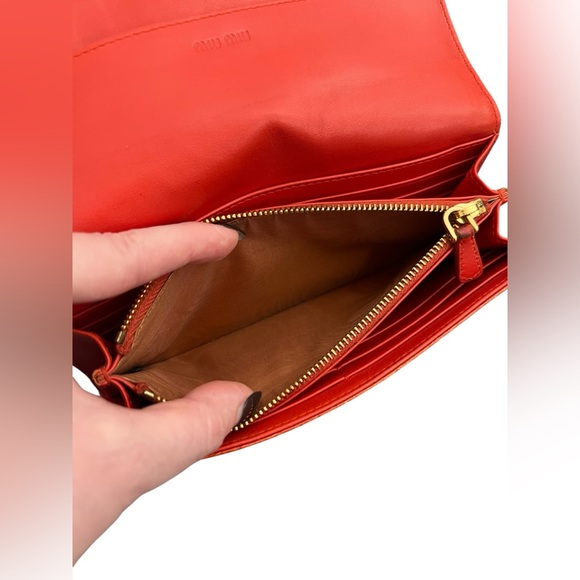 MIU MIU Croc Embossed Leather Long Wallet - Picture 11 of 15